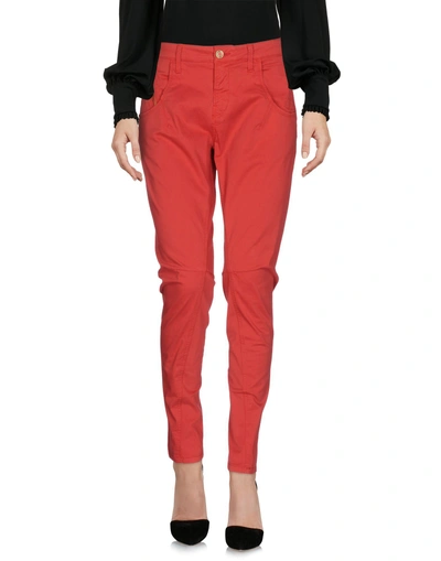 Manila Grace Casual Pants In Red