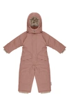 7 A.m. Enfant Babies' Grand Benji Snowsuit In Rose Dawn