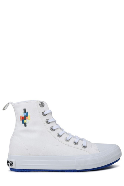 Marcelo Burlon County Of Milan White Cross Vulcanized Trainers