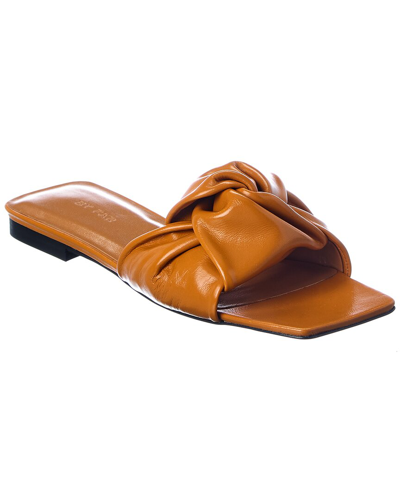 By Far Lima Leather Sandal In Brown