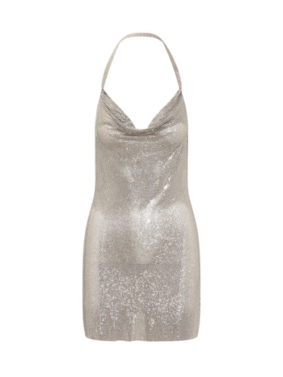 Giuseppe Di Morabito Crystal-embellished Halterneck Dress In Silver