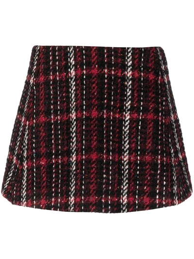 Marni Speckled Wool Blend Tweed Mini Skirt In Multicolor