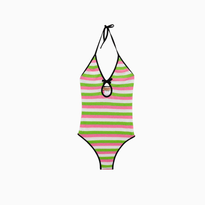 Cormio Stripe-detail Swimsuit In Multi-colored