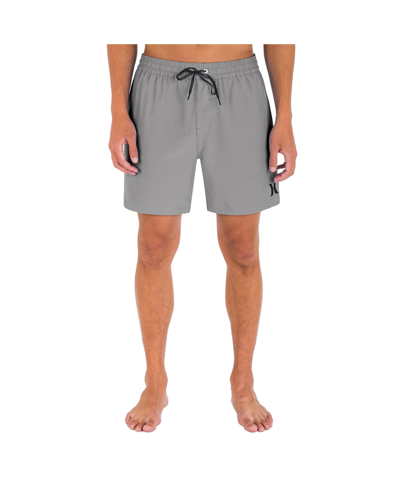 Hurley Men's One And Only Solid Volley Shorts In Gray | ModeSens