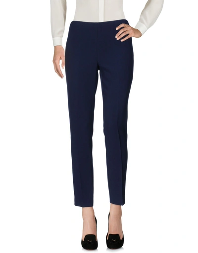 Shop P.a.r.o.s.h Casual Pants In Dark Blue