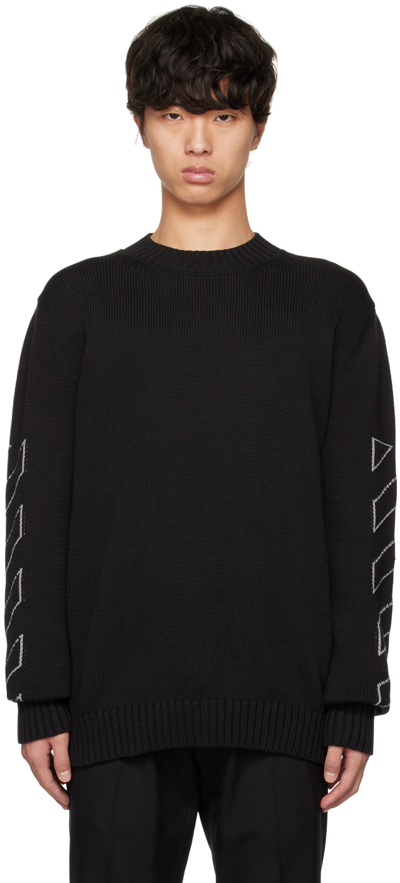 Off-white Pullover In Cotton Blend In Black