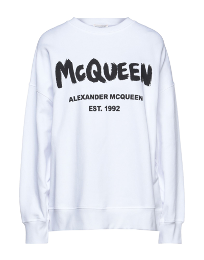 Alexander Mcqueen Sweatshirts In White