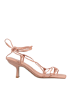 Jeffrey Campbell Toe Strap Sandals In Blush
