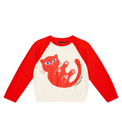 Mini Rodini Kids' Printed Sweatshirt In Red