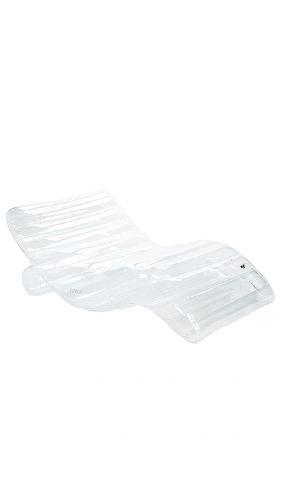 Funboy Clear Chaise Lounger Floatie In White