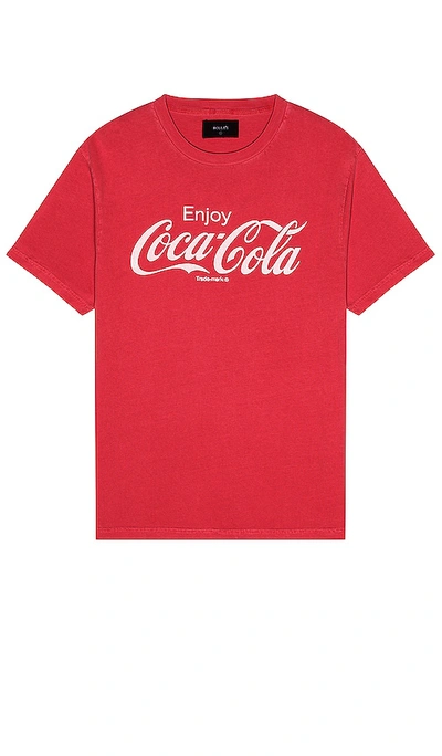 Rolla's Enjoy Coca Cola Logo Tee In Red