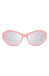 Givenchy 57mm Cat Eye Sunglasses In Shiny Pink