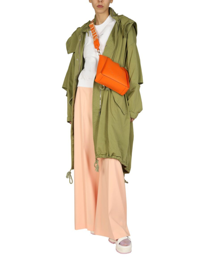 Stella Mccartney Womens Green Other Materials Trench Coat