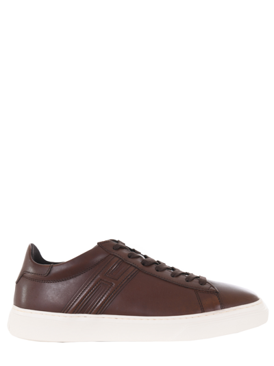 Hogan H365 Allacc. H Canaletto Trainer In Brown