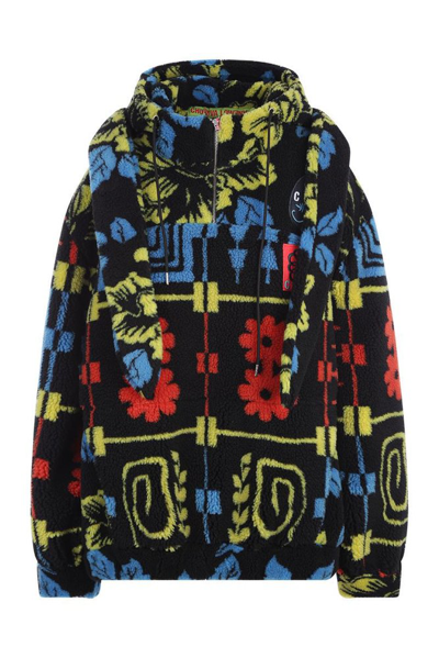 Chopova Lowena Floral-print Fleece Pullover In Multi-colored