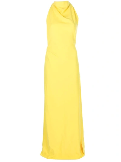 Proenza Schouler Women's Sleeveless Matte Crepe Maxi Dress In Yellow