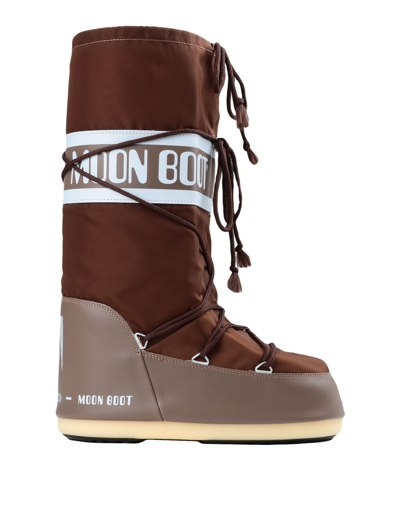 Moon Boot Icon Nylon Boots In Shitake