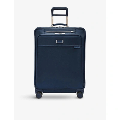 Briggs & Riley Baseline Expandable Shell Suitcase 66cm In Navy
