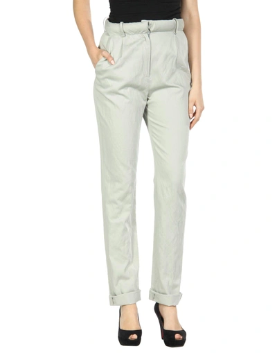 Back Casual Pants In Light Grey