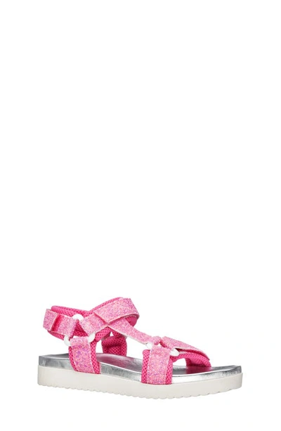 Nina Kids' Anjelita Sandal In Pink Chunky Glitter