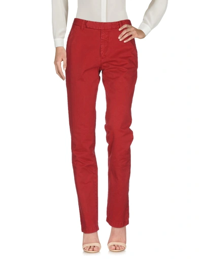 Authentic Original Vintage Style Casual Pants In Red