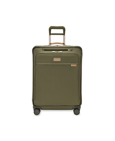 Briggs & Riley Baseline Medium Expandable Spinner In Olive