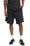 Obey Easy Relaxed Cotton Twill Shorts In Black