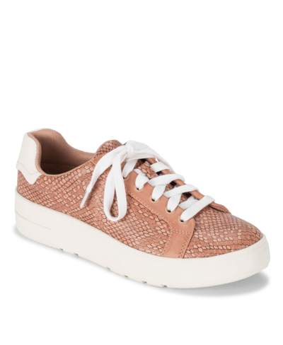 Baretraps Nishelle Casual Lace Up Sneakers Women's Shoes In Soft Pink