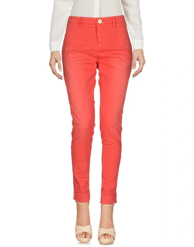 Aglini Casual Pants In Coral