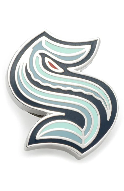 Cufflinks, Inc Seattle Kraken Lapel Pin In Turquoise