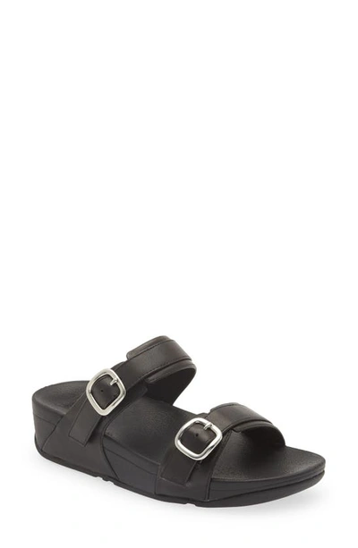 Fitflop Lulu Slide Sandal In All Black