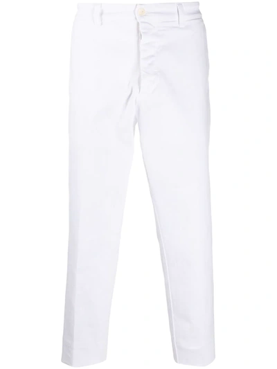 Haikure Straight Leg Cropped Trousers In White