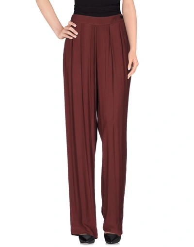 Manila Grace Casual Pants In Red