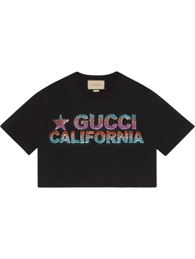 Gucci 棉質針織布t恤 In Black