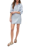 Michael Stars Eleanor Linen Shirtdress In Oxygen