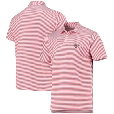 Kansas City Chiefs Vineyard Vines Winstead Striped Polo - Red/White