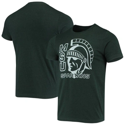Homefield Michigan State Spartans Vintage 70s-80s Logo T-shirt In Heather Green
