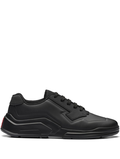 Prada Polarius Low-top Sneakers In Black