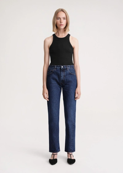 Totême Twisted Seam Denim Dark Blue