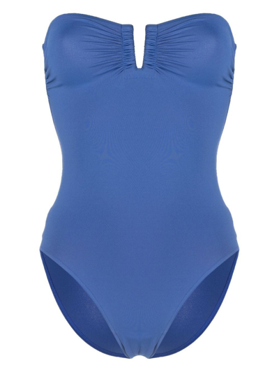 Eres Cassiopee Strapless U-hardware One-piece Swimsuit In Mediterranee