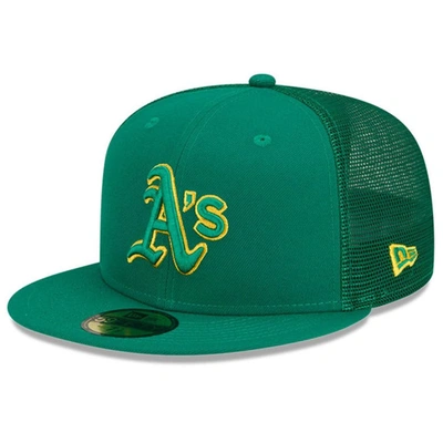 New Era Green Oakland Athletics 2022 Batting Practice 59fifty Fitted Hat