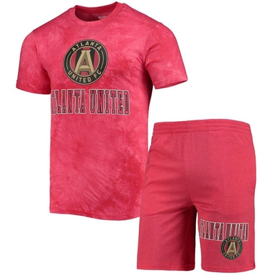Concepts Sport Red Atlanta United Fc Billboard T-shirt & Shorts Sleep Set