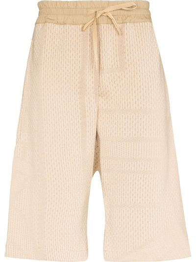 Byborre Organic Cotton Bermuda Shorts In Neutrals