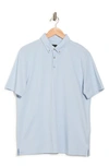 14th & Union Short Sleeve Coolmax Polo In Blue Skyway