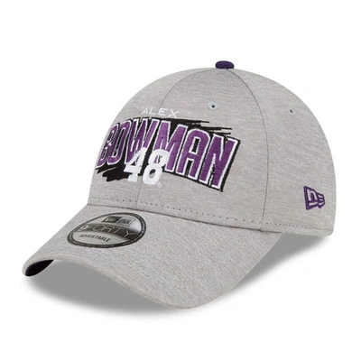 New Era Gray Alex Bowman Name Splash 9forty Snapback Adjustable Hat