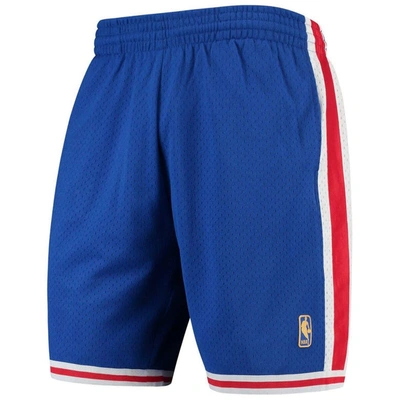 Mitchell & Ness Men's  Royal Philadelphia 76ers Hardwood Classics Team Swingman Shorts