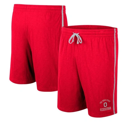 Colosseum Scarlet Ohio State Buckeyes Thunder Slub Shorts