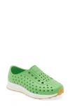 Native Shoes Kids' Robbie Sugarlite Slip-on Shoe In Grasshopper Green/ Shell White