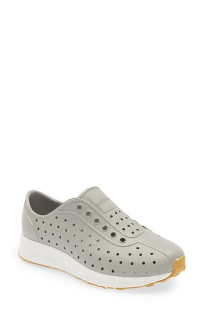 Native Shoes Robbie Sugarlite Slip-on Shoe In Pigeon Grey/ Shell White
