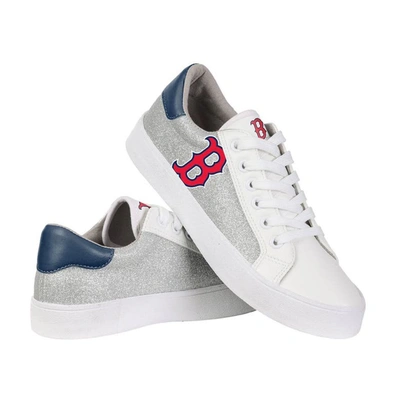 Foco Boston Red Sox Glitter Sneakers In White
